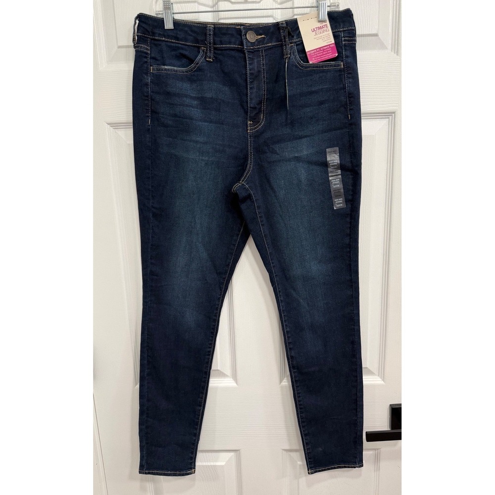 SO High Rise Ultimate Jegging Dark Wash Superstretch Skinny Jeans 13/31W NEW